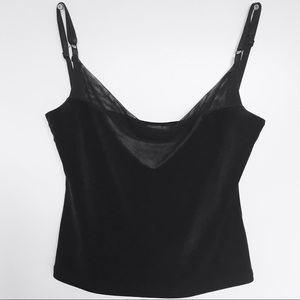 Velvet + Mesh Tank Top from Ralph by Ralph Lauren