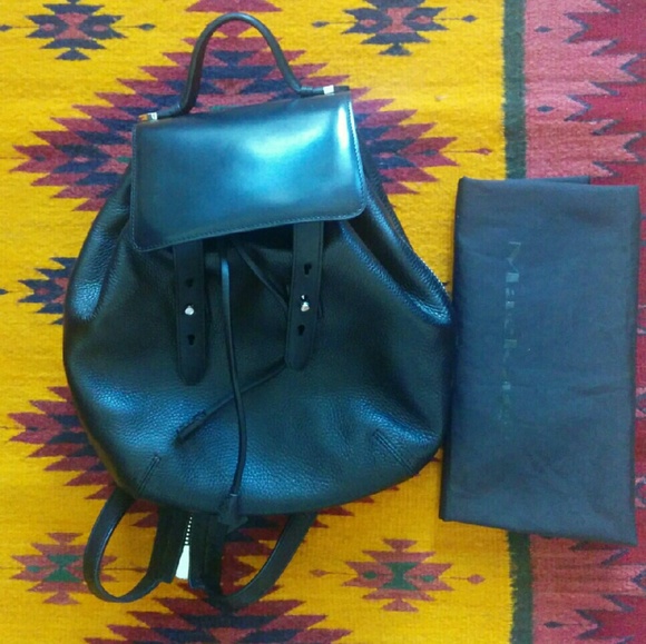 Mackage Bane Backpack in Black Leather