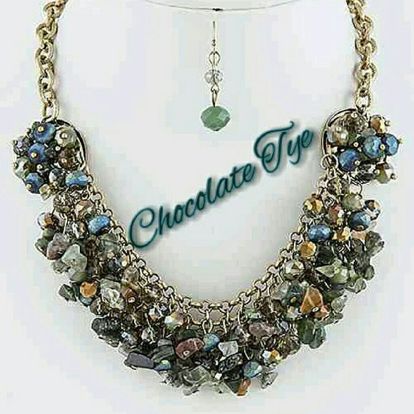 Precious Gem Stoned Necklace Set
