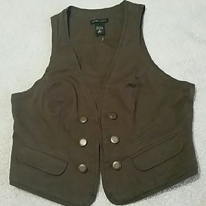 Cute olive vest