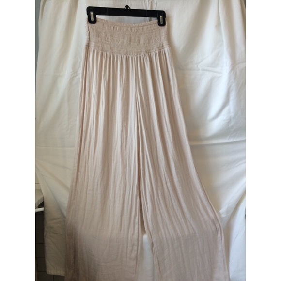 Forever 21 Cream Wide Leg Pants