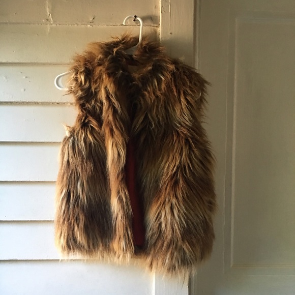 Pins & Needles faux fur vest, XS