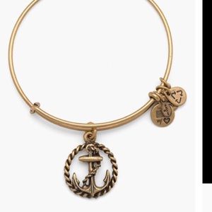 Alex & Ani Gold Anchor Bangle