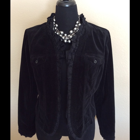 black velvet jean jacket