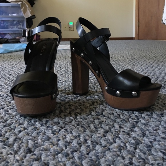 Black Strappy Heels