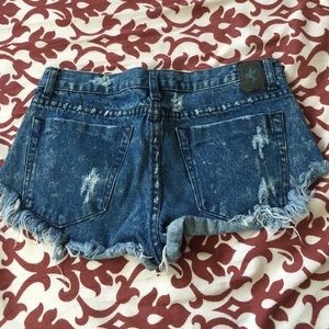 One Teaspoon Shorts - One Teaspoon Distressed Denim Cutoff Shorts One Teaspoon Shorts - One Teaspoon Distressed Denim Cutoff Shorts