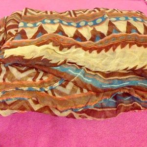 Aztec Patterned Scarf