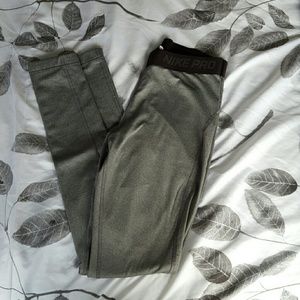 Gray nike pro tights
