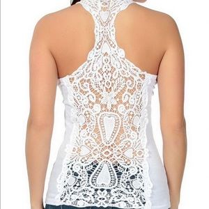 Lace tank top