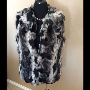 Faux fur vest