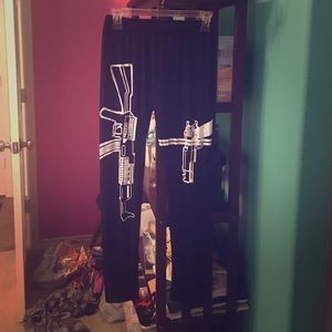 Black and white leggings