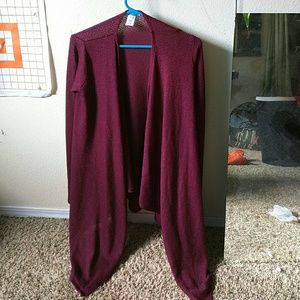 Burgundy cardigan