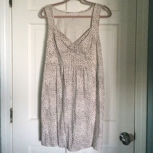 LOFT Brown/Cream Design Casual Dress