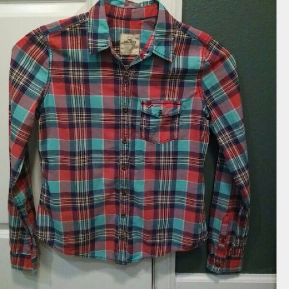 Small size Hollister plaid shirt