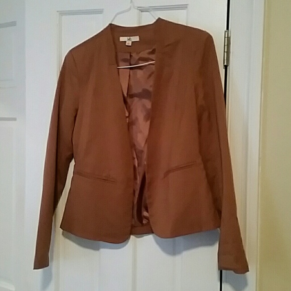 Burnt orange cropped blazer