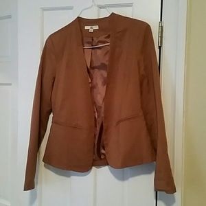 Burnt orange cropped blazer