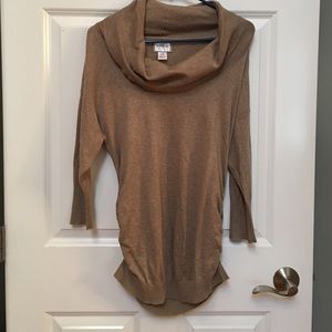 Maternity cowl neck light sweater