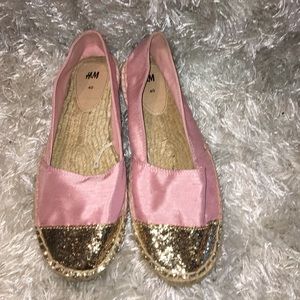 💥💥Pink and gold flats💥💥