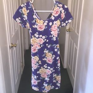 Periwinkle Floral Dress