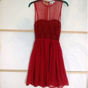 Lace Red Dress