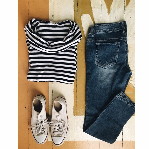 GAP Sweaters - GAP Striped cowl sweater