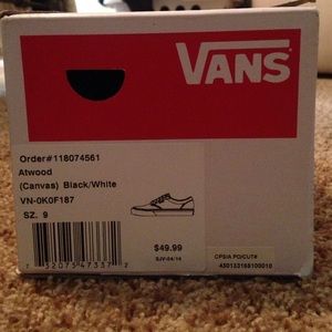 Black and white vans