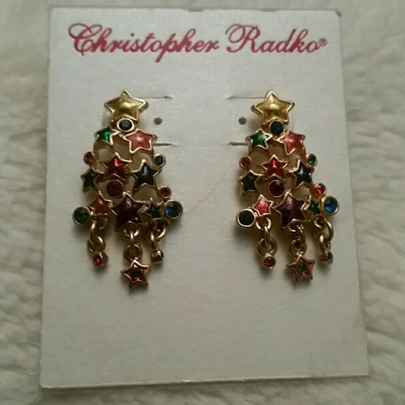 Christopher Radko Christmas earrings.