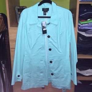 Aqua Trench Coat