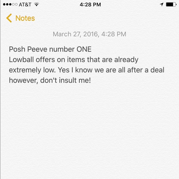 POSH PEEVES