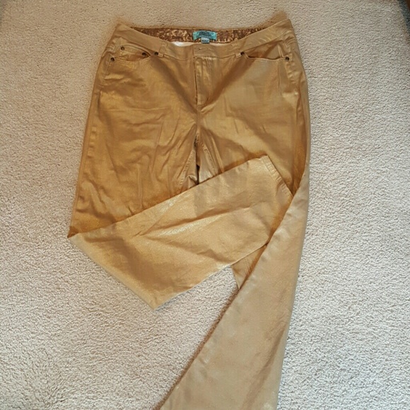 Gold jeans