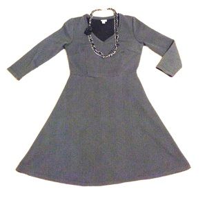 Dark Grey Plaid Dress