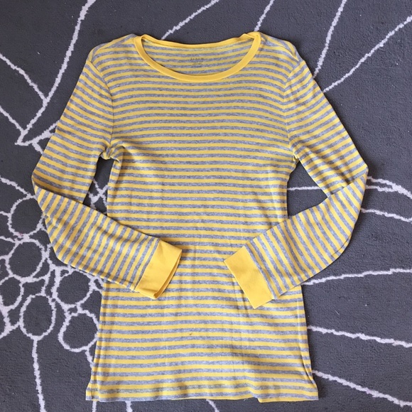 J. Crew striped three quarter length tee