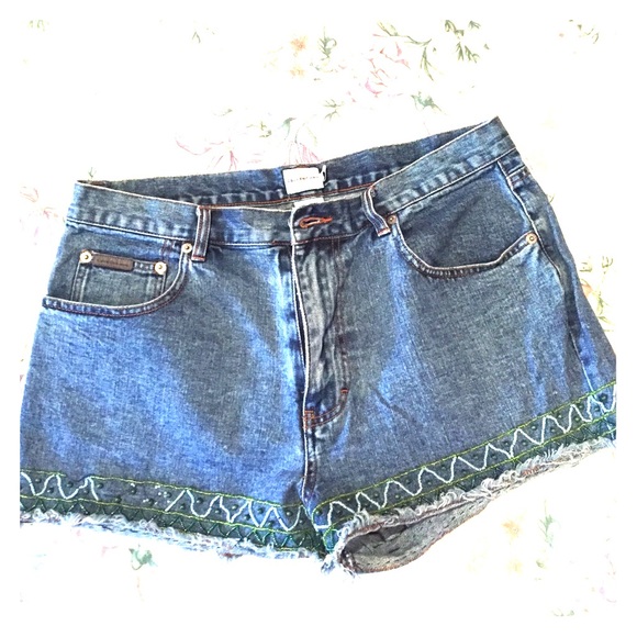 CK shorts with beaded detail