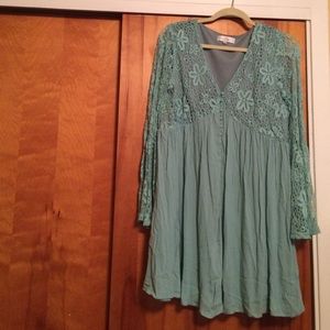 Lace bodice dress/tunic