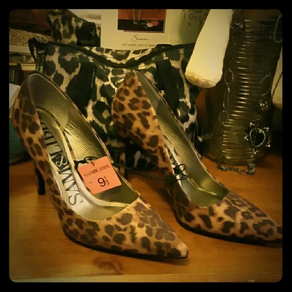 Cheetah print stilettos