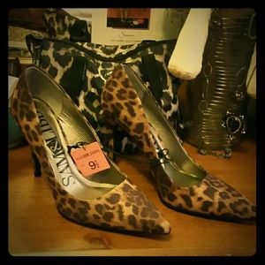 Cheetah print stilettos