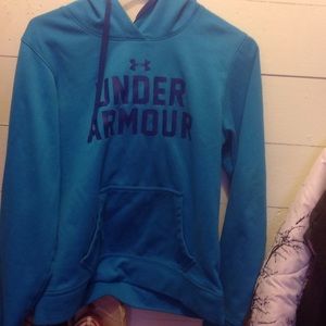 Blue under armor hoodie