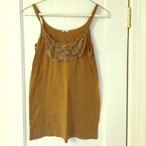 J Crew ruffle tank