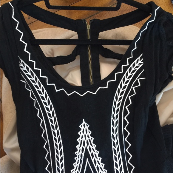 Black and white romper