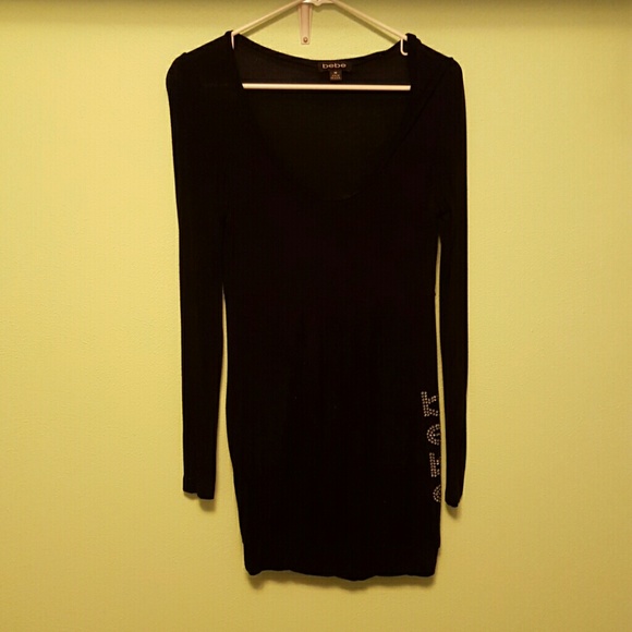 BEBE black long sleeved dress?