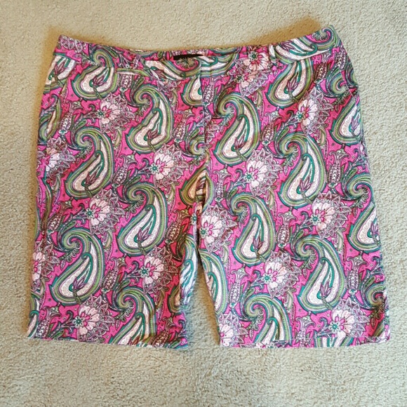 Talbot's paisley shorts