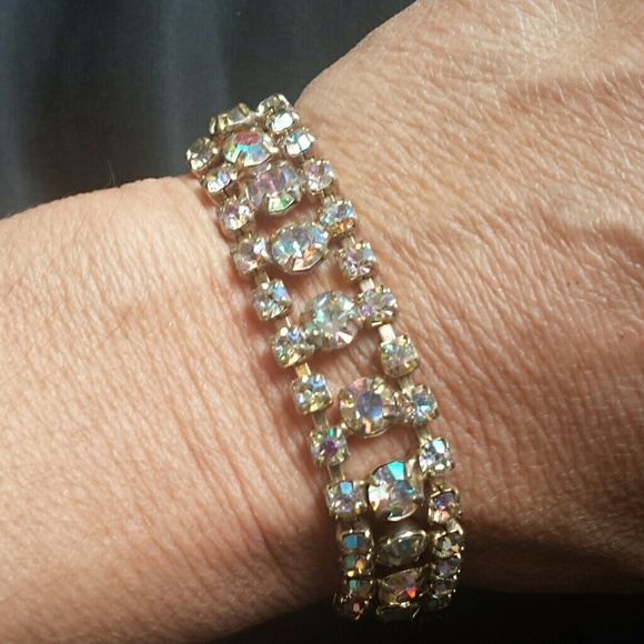 Glistening Rainbow Rhinestone bracelet