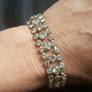Glistening Rainbow Rhinestone bracelet