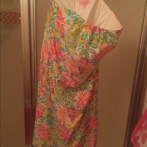 Lilly Pulitzer floral strapless dress