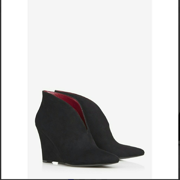 Express Shoes - Express faux suede booties