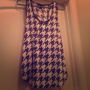 Houndstooth tank