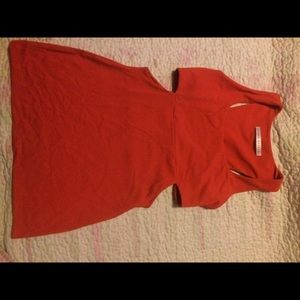 Susana Monaco bright red-orange dress