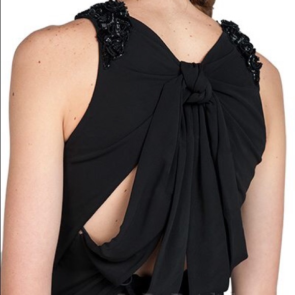 Badgley Mischka Red Gown style EG1357 - Picture 3 of 4