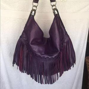 B Mokowski Fringe hobo hand bag