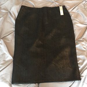 NWT Kohls XL snake print skirt